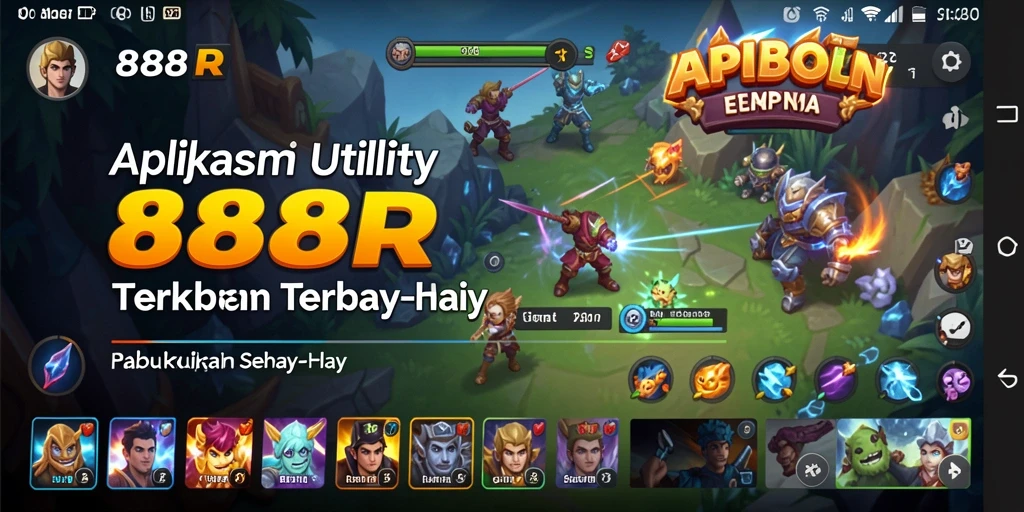 Screenshot utama 888R menampilkan antarmuka aplikasi Utility