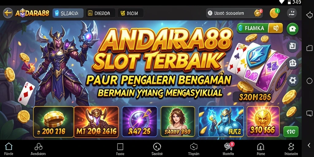 Gameplay seru dan menarik dalam aplikasi Slot ANDARA88.