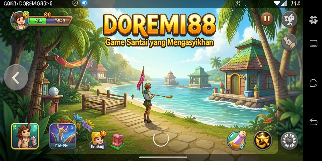 Tampilan gameplay DOREMI88 yang penuh warna dan seru.