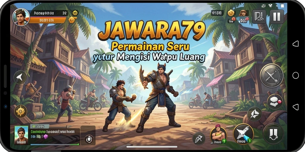 Tampilan gameplay <strong>JAWARA79</strong> yang menarik dan colorful.