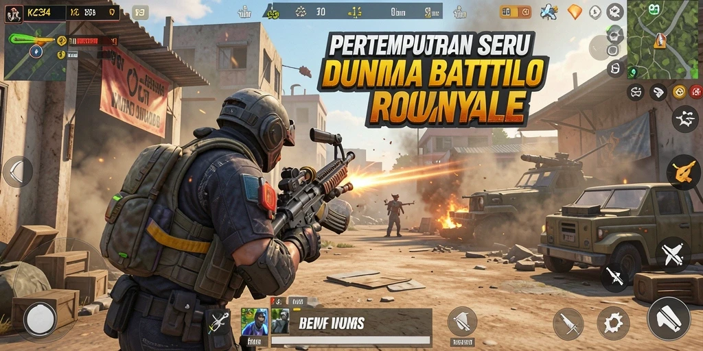 Tampilan utama gameplay K234 dengan aksi pertempuran sengit.