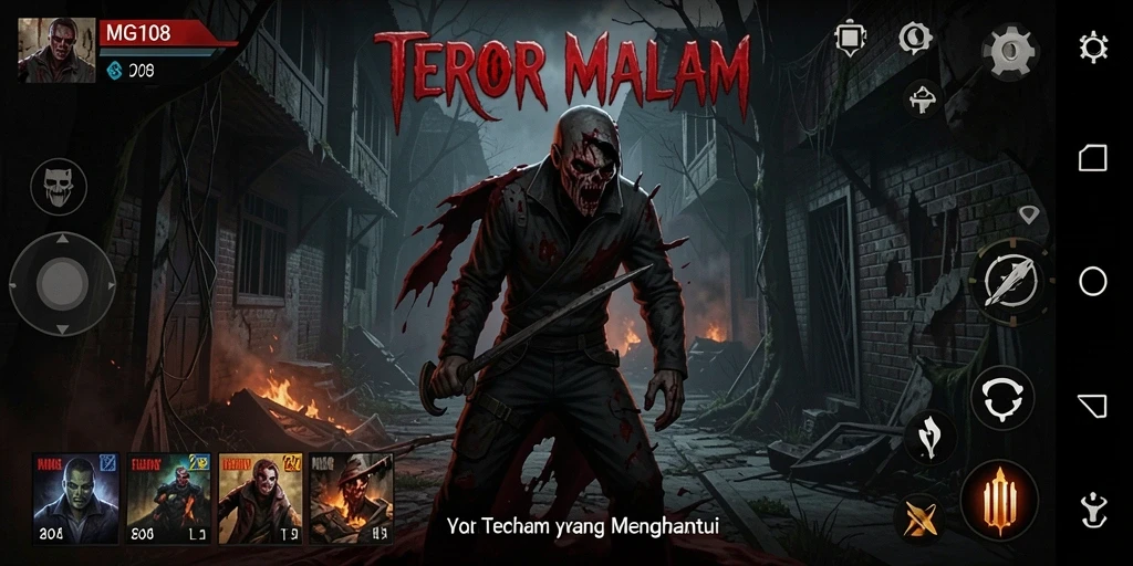 Gameplay menyeramkan MG108 dengan suasana yang mencekam.