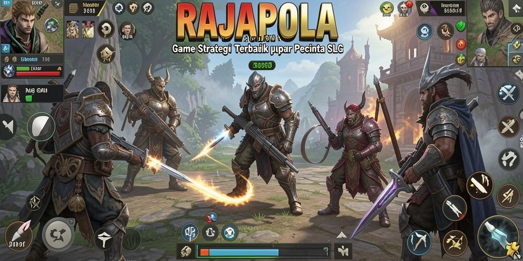 Tampilan dinamis dan seru dari gameplay RAJAPOLA.