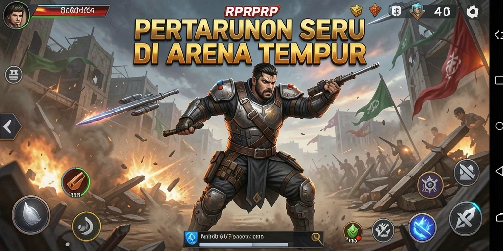 Gambaran aksi seru dalam gameplay <strong>RPRPRP</strong> yang menegangkan.