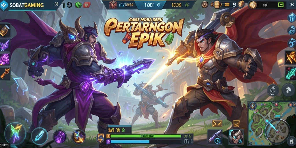 Screenshot gameplay yang menunjukkan aksi intens di SOBATGAMING.