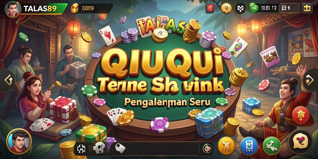 Tampilan gameplay QiuQiu yang menarik di TALAS89.
