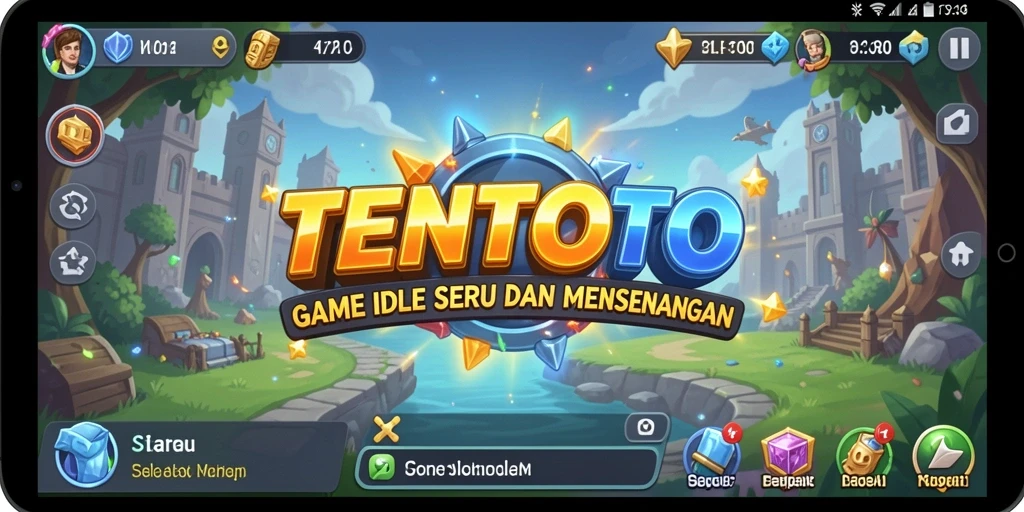 Tangkapan layar TENTOTO menampilkan gameplay yang menarik dan interaktif.