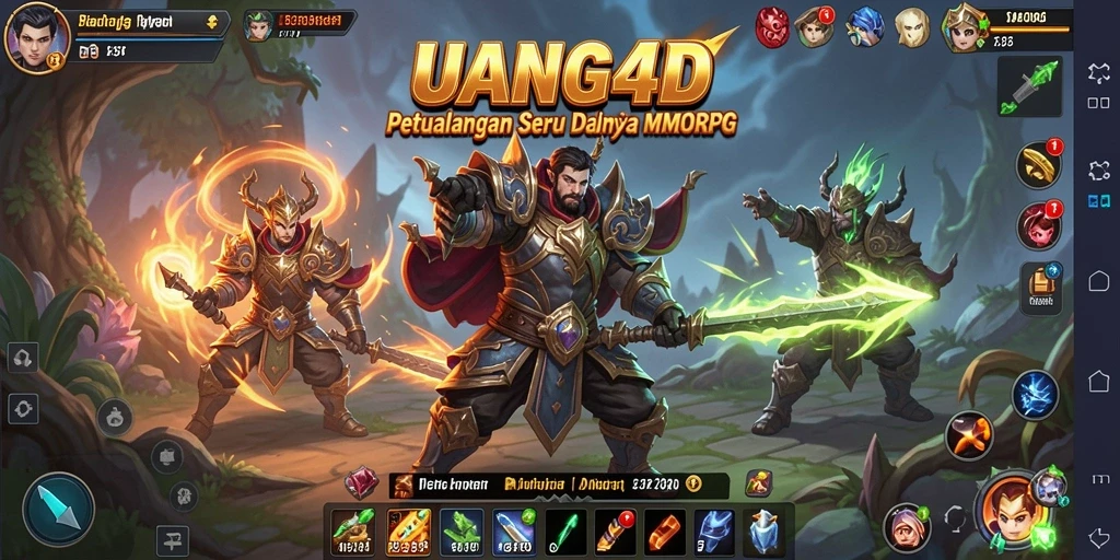 Gameplay seru dalam dunia petualangan MMORPG UANG4D.