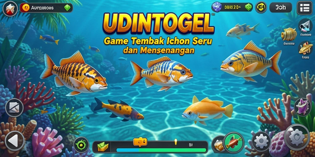 Gameplay seru menembak ikan di UDINTOGEL.