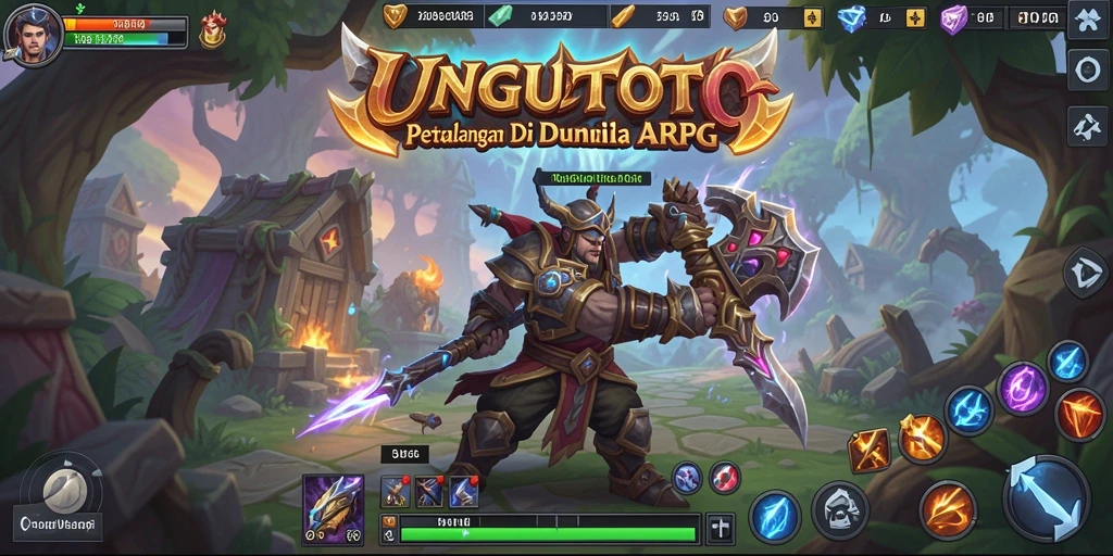 Screenshot gameplay UNGUTOTO yang menampilkan pertarungan seru dan karakter unik.